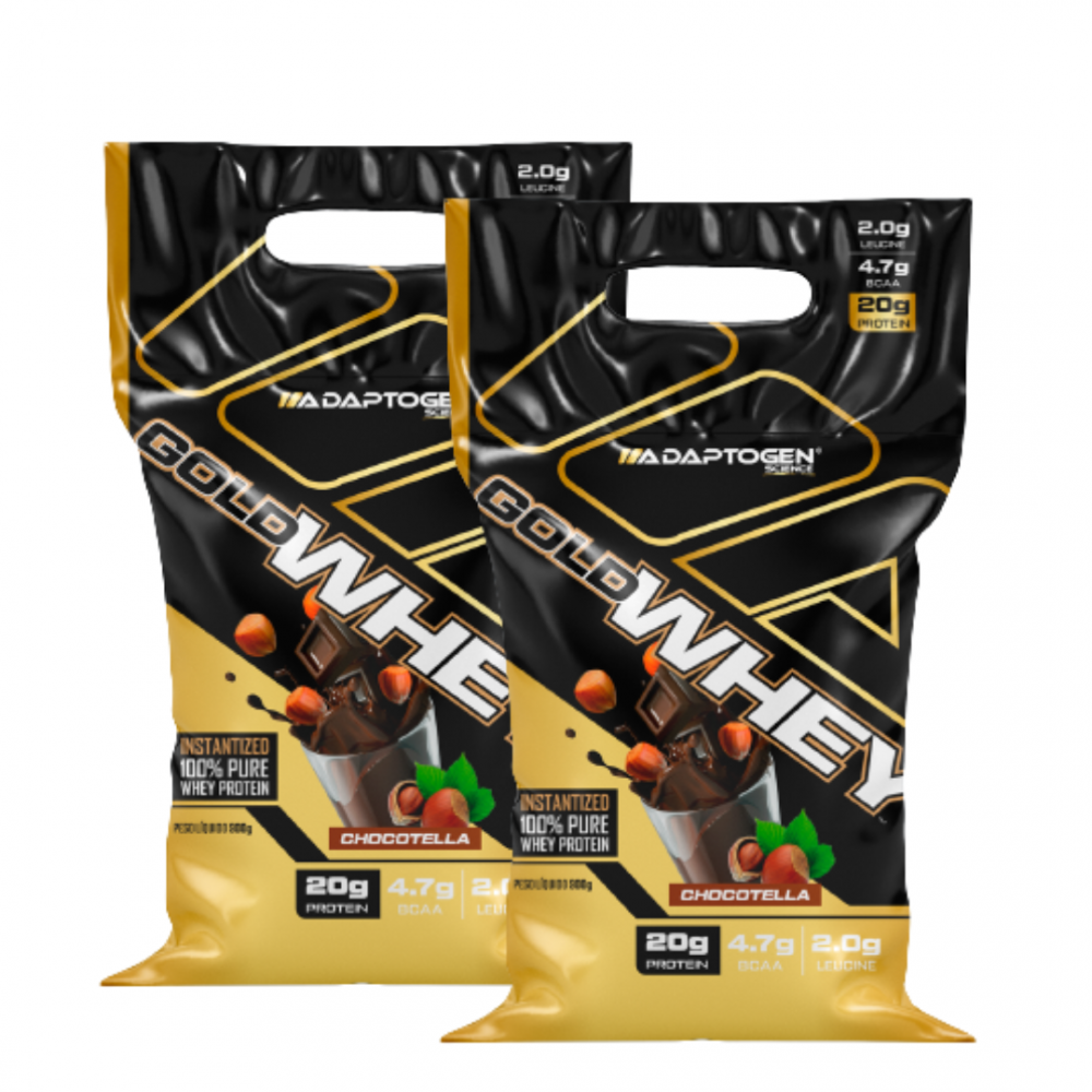 COMBO 2 unidades Gold Whey 900g Refil ADAPTOGEN