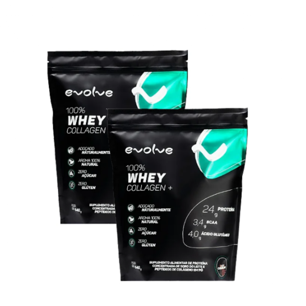 COMBO 2 unidades Whey Collagen 840g EVOLVE